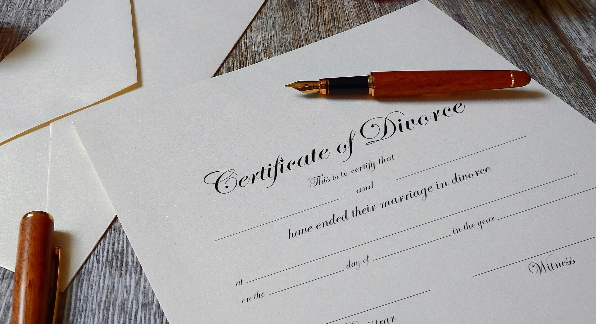 legal documents for certificate of divorce using fl- 142